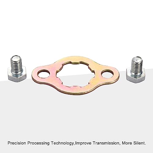 GOOFIT 17mm Engine Sprocket Zahnrad Retainer Platte Satz Ersatz für 50cc 70cc 90cc 110cc 125cc ATV Dirtbike Go Kart Pitbike Dune Buggy Quad