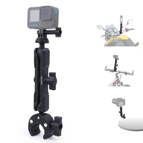 Support en aluminium à double tête rotative pour appareil DSLR