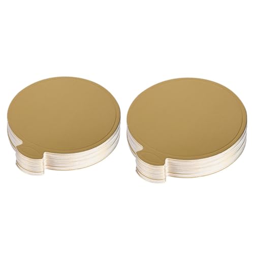 BRIGHTFUFU 200Pcs Cake Boards Cake Bases Sturdy Cardboard Trays for Delicate Display Trays for Baking and Presenting Desserts