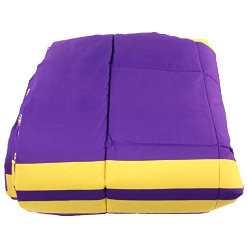 Image of College Covers Everything Comfy LSU Tigers Reversible Big Logo Soft and Colorful Comforter, Queen
