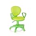 Produktbild hjh OFFICE 670979 Kinderdrehstuhl Kid Colour Stoff Grün Schreibtischstuhl Kinder, Fußablage & Sitzfläche höhenverstellbar