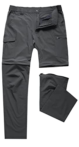 Image of Men's Hiking Pants Convertible Zip Off Lightweight Waterproof Quick Dry Outdoor Fishing Travel Safari Camping