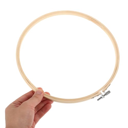 Image of HAPINARY 10.23 Inch Embroidery Hoop Frame DIY Cross Stitch Circle for Needlework Sewing Crafts with Smooth Tightening for Beginners and Hobbyists