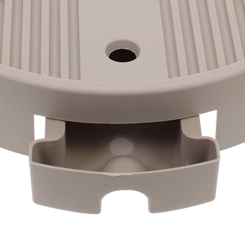 Support rond pour pot de fleurs ventilé à roulettes et réservoir