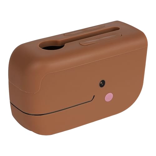Image of Adorila Whale Silicone Spout Cover for Bathtub Faucet, Adjustable Straps for Roman Tub & Deck Mount, Soft Protective Guard (Brown)