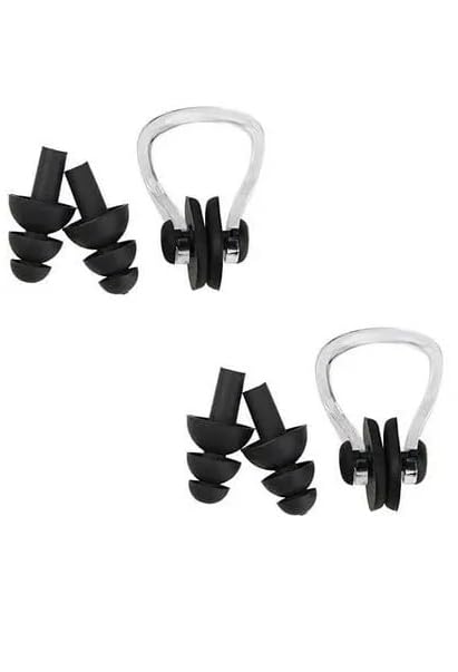 OM EZMart - Anti fog High Definition Swimming Glasses for Kids 4 to 12 years Silicone Straps Goggles Swimming (2 pcs of each)