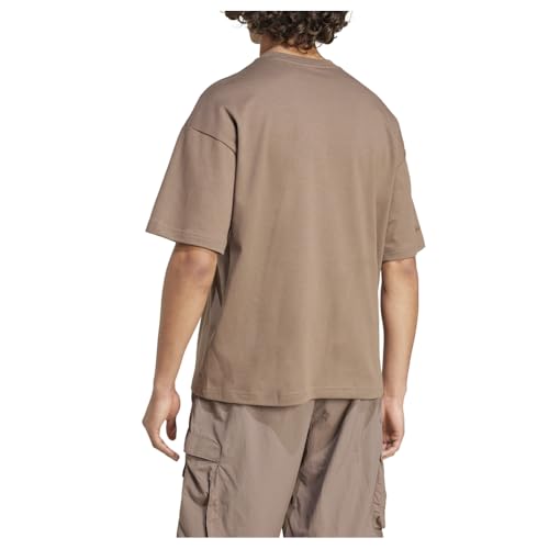 adidas Mens City Escape Crew Neck Short Sleeve Casual Tops Casual - Brown2