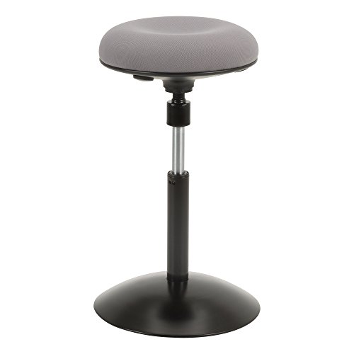 Image of Norwood Commercial Furniture Active Stool with Adjustable Height Pivot Round Seat, Gray NOR-NIL1716F-GR-SO, Grey