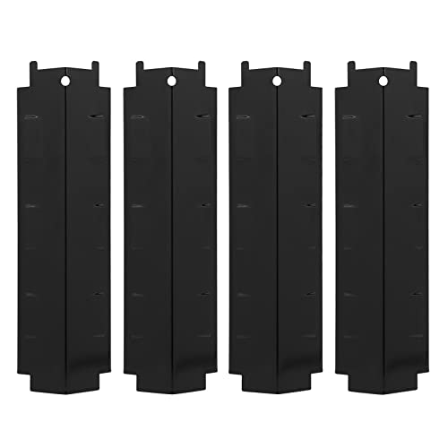 Whoasyst 4 piezas de carpa de calor para parrilla al aire libre, cubierta de quemador, placa deflectora de acero inoxidable, placa de calor de acero inoxidable, domadores de llamas
