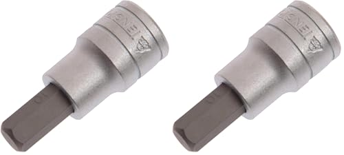 Image of Teng M121508c Hex Bit Socket 8mm 1/2in Square Drive (Pack of 2)