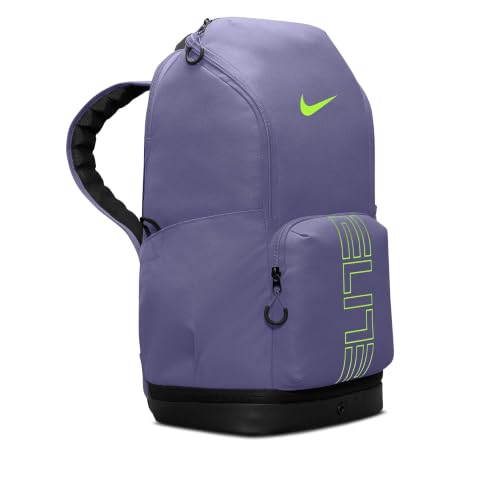 Image of Nike Unisex Varsity Elite Backpack (32L) Dusty Amethyst /Black /Volt One Size