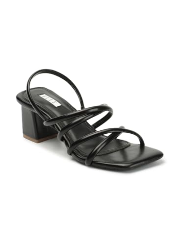 Image of ELLE Women's Strappy Block Heel Slingback Fashion Sandals