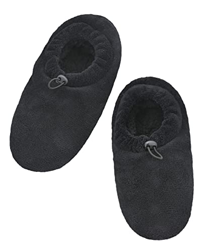 Image of Panda Bros Mens Slipper Socks With Non Skid Bottoms, Warm Slipper Socks With Grippers For Men, Fuzzy House Slippers