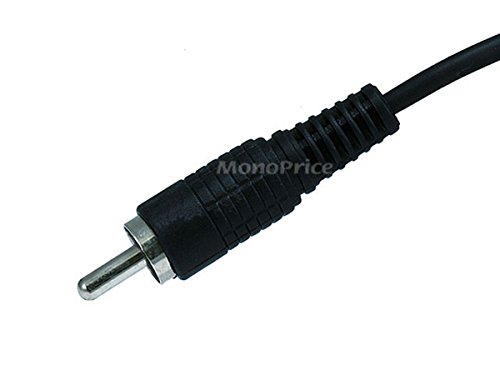Monoprice Single-Channel Cable - 6 Feet - Black | Rca Plug/Plug Male/Male, Ideal For Short, Low-Frequency Connections #TOP1