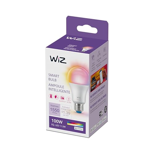 WiZ Connected 100W A19 LED Smart Light Bulbs Color - Connects to ...