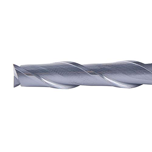 Image of SpeTool 2 Flutes 1 /4 inch Shank, Extra Long(3 inches) Carbide End Mill TiAlN Coated HRC55 Spiral UpCut CNC Bits