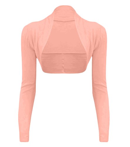 Bolero mujer Cexi Couture de manga larga en color rosa claro y talla única