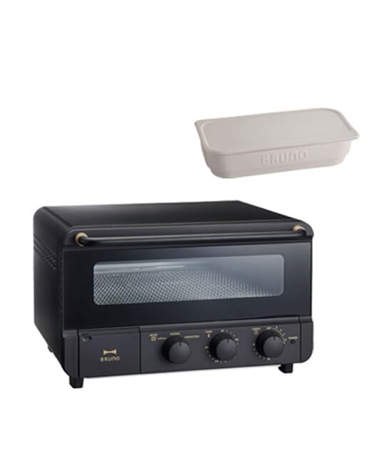 Amazon | BRUNO ブルーノトースター (BK) クッカーM (GRG) セット 4枚