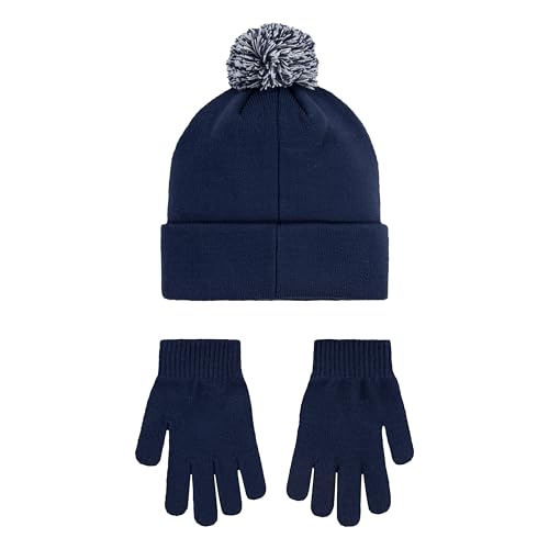 Image of Nike boys Sportswear Pom Beanie and Glove Set