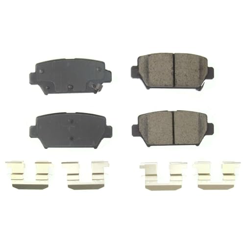 Image of PowerStop Rear Brake Pads for Mitsubishi Eclipse Cross 2018-20 | Mitsubishi Eclipse Cross 2022-24 - Z17 Ceramic Brake Pads with Installation Hardware, 17-2156