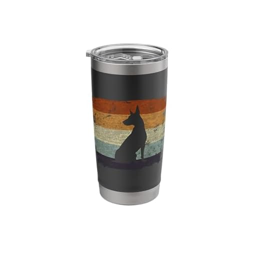 Manchester Terrier Dog Retro Design Stainless Steel Insulated Tumbler