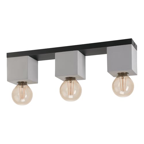 EGLO Deckenlampe Prestwick 3, 3 flammige Deckenleuchte, industrial,...