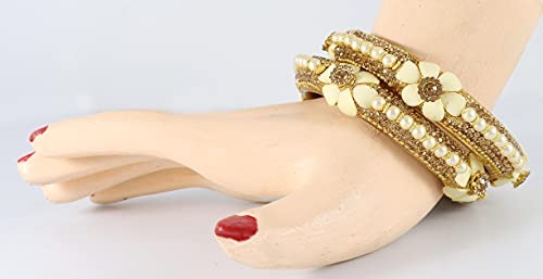 Image of NMII Viral Multi Colour Glass Bangles with Golden Ghungroo Charms & Stone Work For Women & Girls | Fancy Designer Glass Bangle | Traditional Chudi | Kanch Ki Churi | Stylish Ghungroo Bangle For Women
