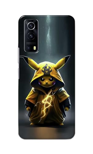 Image of PRINTFIDAA Printed Hard Back Cover Case for Vivo Y53S | Vivo IQOO Z3 Back Cover (Cartoon Cat) -112