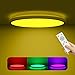 Plafoniera LED cambia colore con telecomando, pannello LED RGB, 24 W/2400 lm, dimmerabile/ultra sottile, lampada da soffitto RGB per camera da letto, bagno, cameretta dei bambini, corridoio