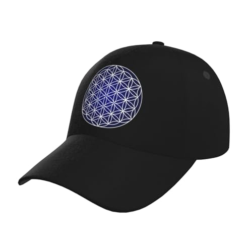 Flower of Life Sacred Geometry Baseball Hats for Men and Women - Classic Adjustable Hats