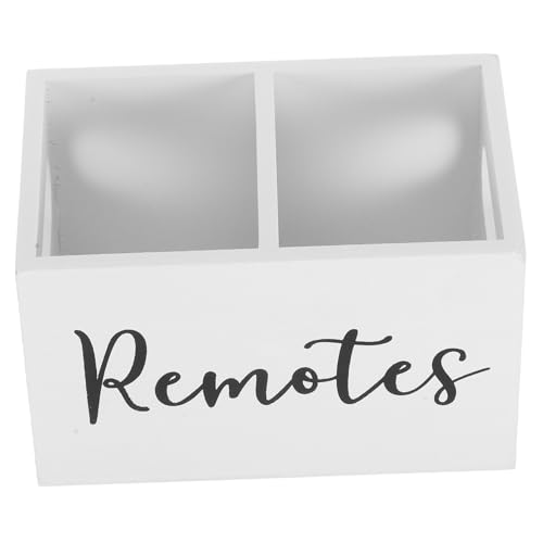 IMIKEYA Caja Organizadora De Mando Distancia De Madera Con Compartimentos Soporte Decorativo Para Control Remoto Para Sofá Mesa De Noche y Oficina Resistente y Elegante