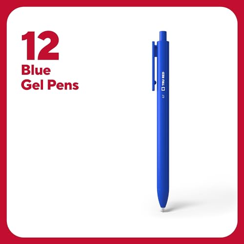 TRU RED Bolígrafo Gel Retráctil 0.7mm Tinta Azul 12 un miniatura 2