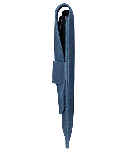 Image of Londo Genuine Leather Pen and Pencil Case with Tuck in Flap, Stationery Bag