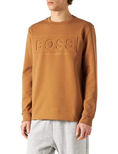 Boss Uomini Salbo 1 Maglione, Marrone Medio 216