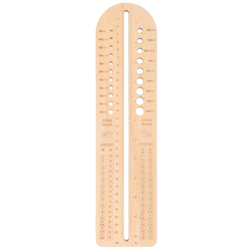 LALAFINA Sock Blockers Wood Woven Stocking Display Models Stocking Display Props Knitting Needle Gauge Knitted Socks Wooden Sock Blocker for Knitting Use Wood Ruler Crochet Tool