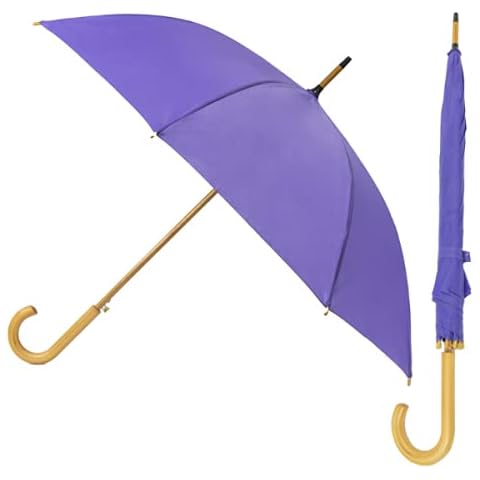 Gentleman's Automatic Wooden Handle Umbrella Cover