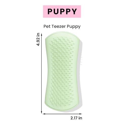 Tangle Teezer | Pet Teezer | Puppy Grooming Brush | Dry Brush or Dog Bath Brush | Mint