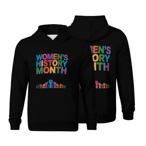 Kids Womens History Awareness Boys Girls Lightweight Kangaroo Pocket Fleece Hoodies