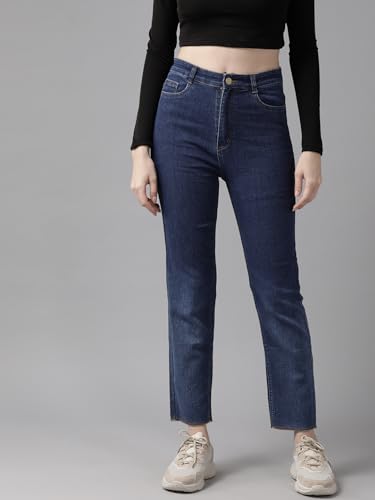 Image of GUTI Womens High Rise Crop Length Jeans()