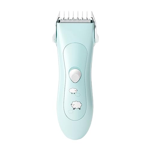 Mikinona Cortapelos para Bebés Cortapelos Silencioso para Accesorios De Peluquería Tijeras De Pelo Cortapelos Eléctrico Color Azul