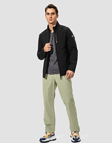 Image of Pudolla Men's Workout Athletic Pants Elastic Waist Jogging Running Pants for Men with Zipper Pockets