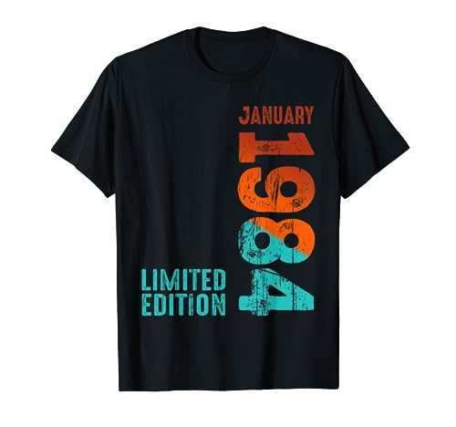 1984 Limited Edition 1984 Janvier 1984 Année 1984 Retro 1984 T-Shirt