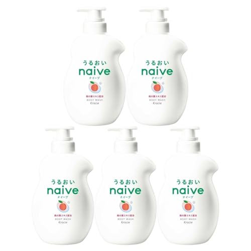 クラシエ ナイーブ ボディソープ 桃の葉エキス配合 ポンプ 530mL (5個セット)