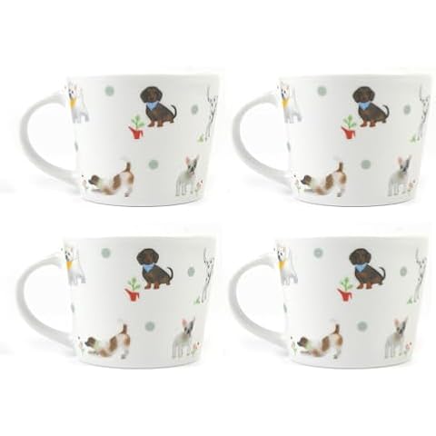 YöL Set of 4 Polka Dot Mugs Cover