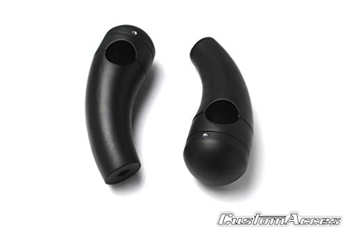 Customacces TO0003N Torretas de 3,5 89mm de Altura para Manillar de 1 25mm Negro Fat Bob 08', Harley Davidson Dyna Low Rider 13'-17'
