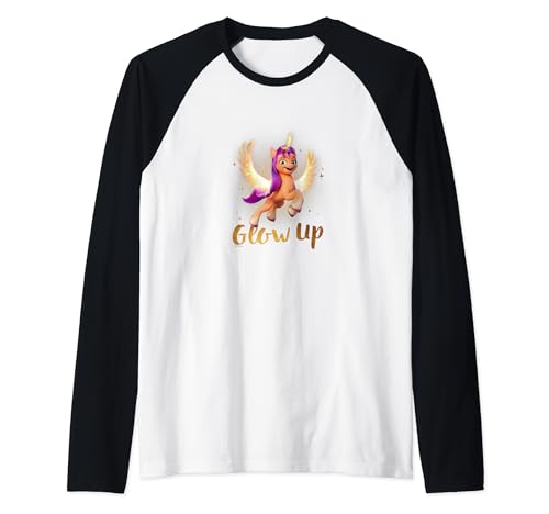 T-shirt raglan My Little Pony Izzy pour enfant avec manches baseball contrastées