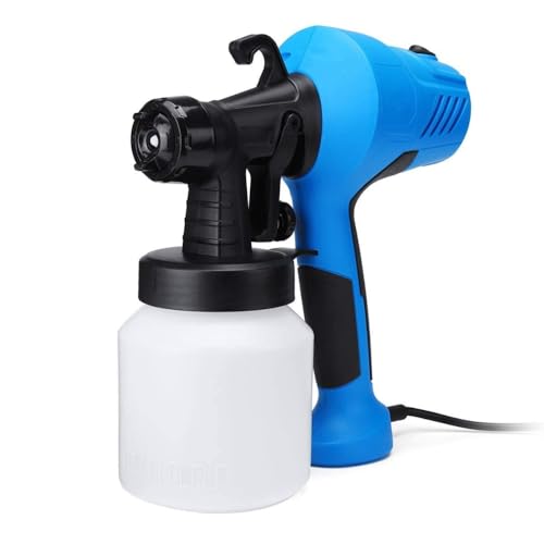 Image of AMAZON BRAND - Electric Paint Spray Gun 650W HVLP High Pressure Paint Sprayer Machine with 800ml Container, Adjustable Nozzle & Flow Control, Portable Spray Gun for Wall, Furniture, Car & Home Painting - RED