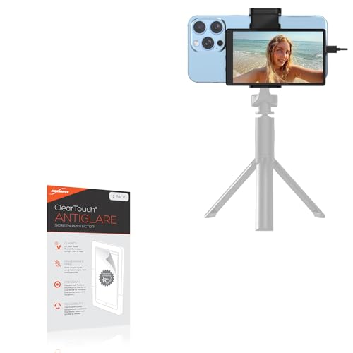 BoxWave Screen Protector Compatible with APEKX VS100 Vlog Monitor (5 in) - ClearTouch Anti-Glare (2-Pack), Anti-Fingerprint Matte Film Skin