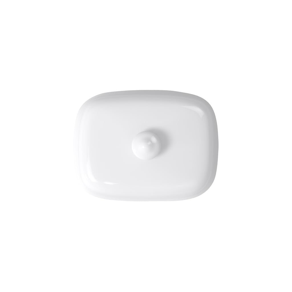Villeroy & Boch Royal Coperchio per Burriera, Porcellana Premium Bone, Bianco