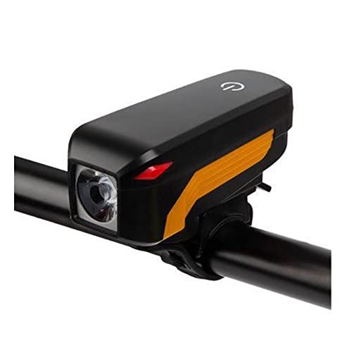 Image of Black BlueXC USHIO Bicycle Light Waterproof USB Rechargeable Bike Warning 350 Lumen 140dB Bicycle Bicycle Accessories